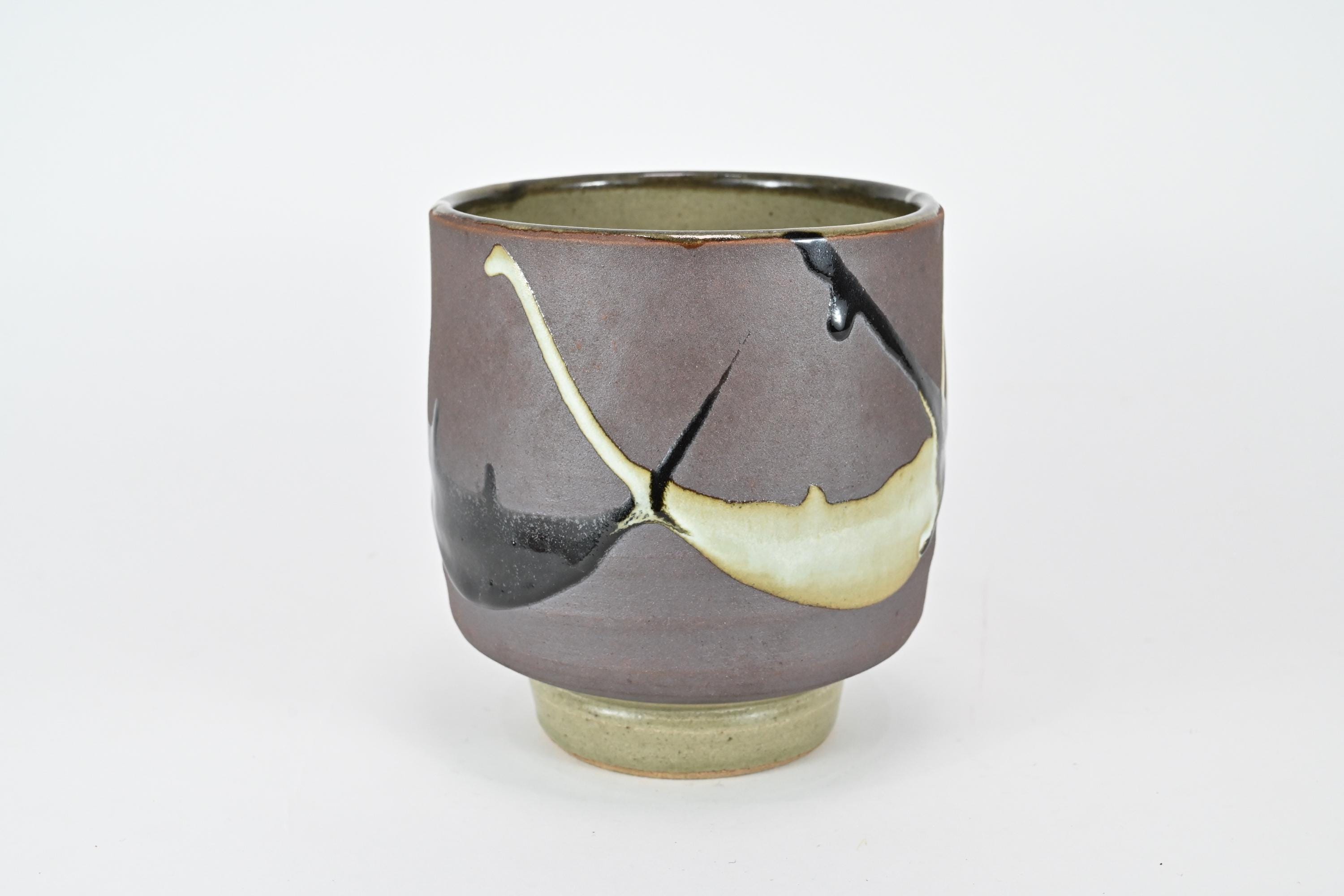 濱田庄司のスタイルを踏襲したヴィンテージの益子焼花瓶 - Etsy 日本