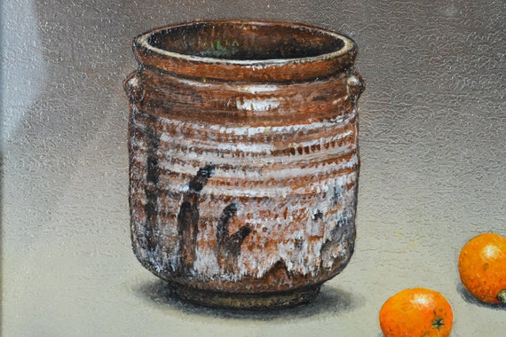 小阪正治 小阪正次 日本の油絵 湯呑み額装（値札10万円） - Etsy 日本