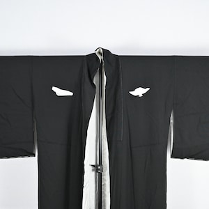 Mint! Vintage Japanese Black Yukata Kimono Jacket