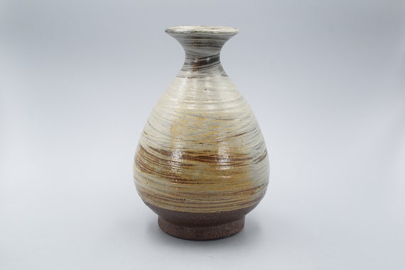 Vintage Japanese Studio Pottery Hakame Style Vase - Etsy