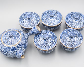 清水焼 京焼 茶器セット：磁器製急須と茶碗 - Etsy 日本