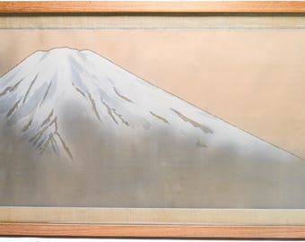 横山大観（1868年 - 1958年） 絹本富士山 日本画 額装 - Etsy 日本