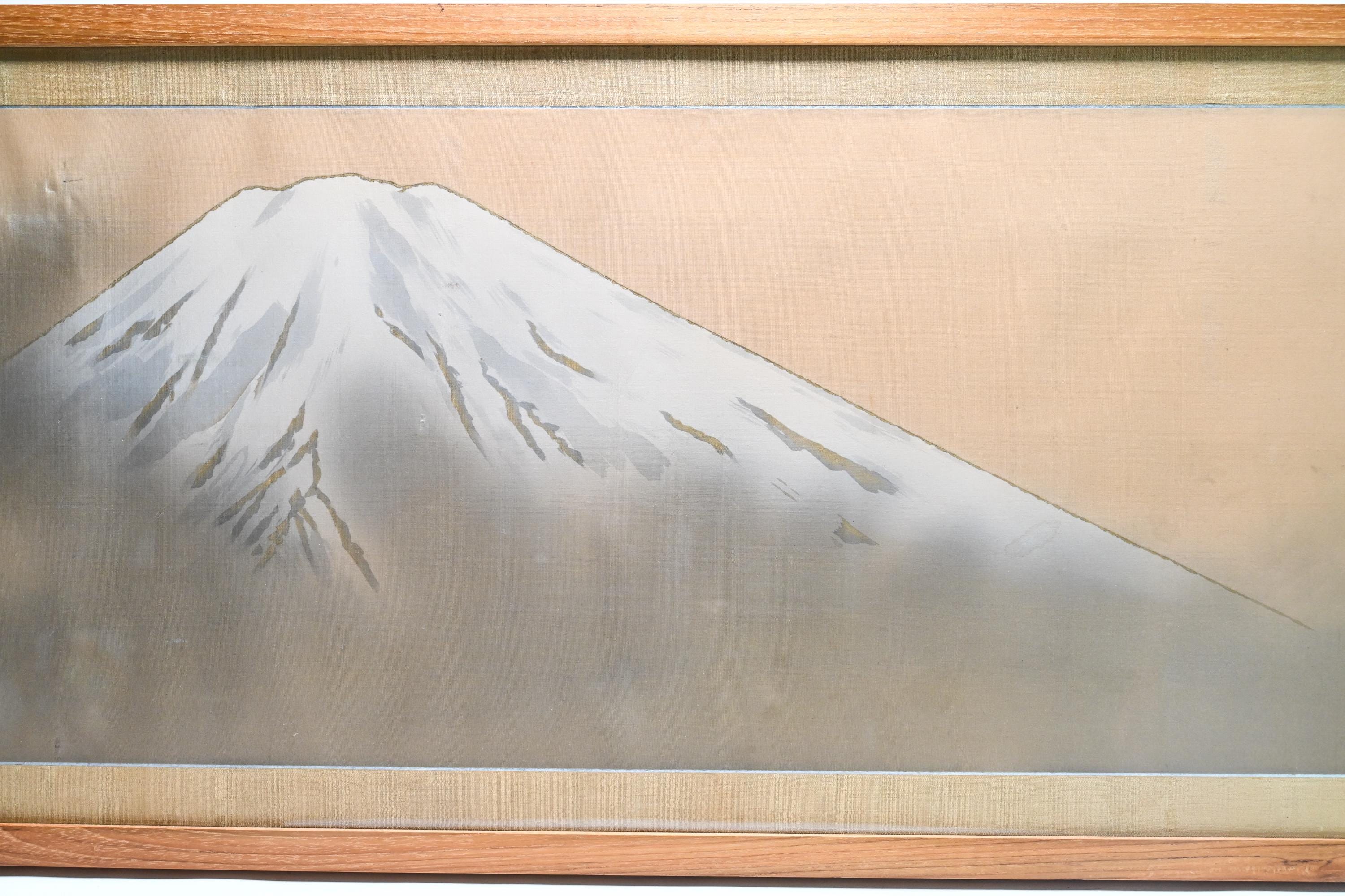 横山大観（1868年 - 1958年） 絹本富士山 日本画 額装 - Etsy 日本