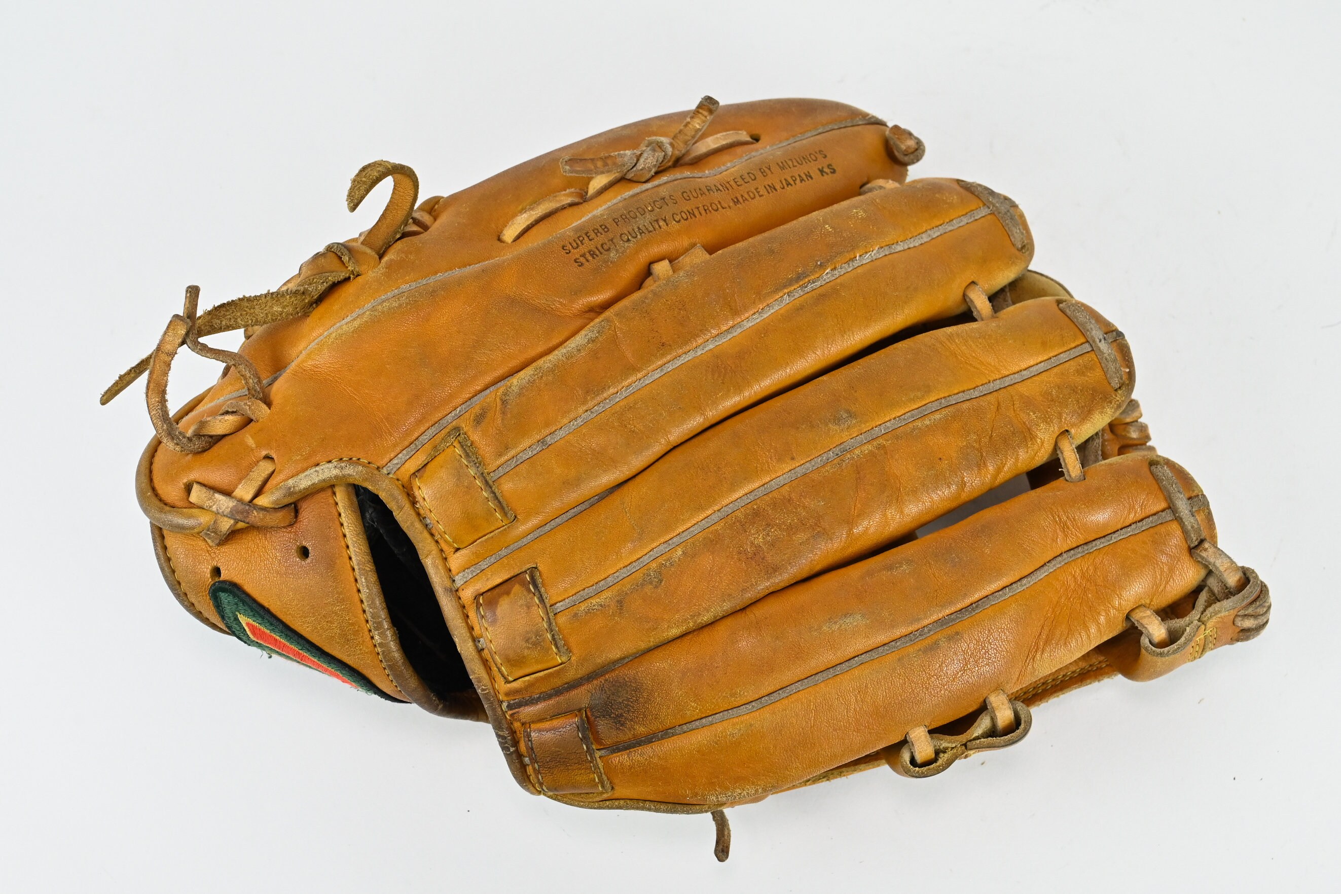 Vintage Mizuno Big M Baseball Leather Glove BUW League