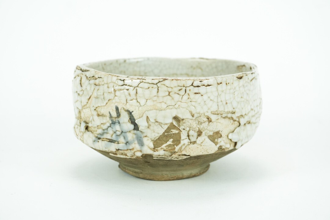 Antique Japanese Edo Period Mino Ware Shino Pottery Chawan Tea Bowl - Etsy
