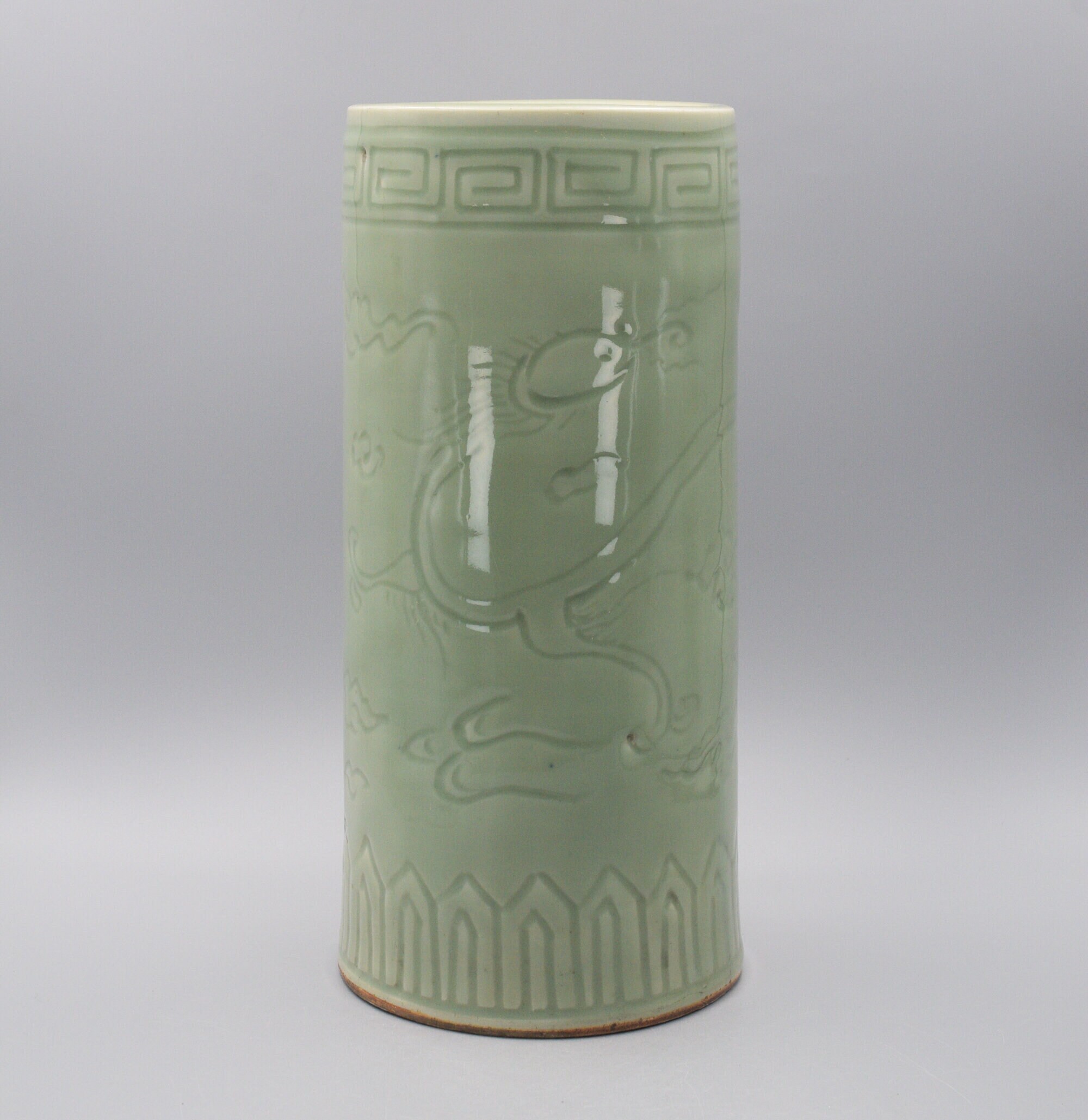 中国美術　緑釉壺　長沙　19世紀　壺 花器　高さ25cm 中国美術 緑釉壺 長沙 19世紀 壺 花器 高さ25cm
