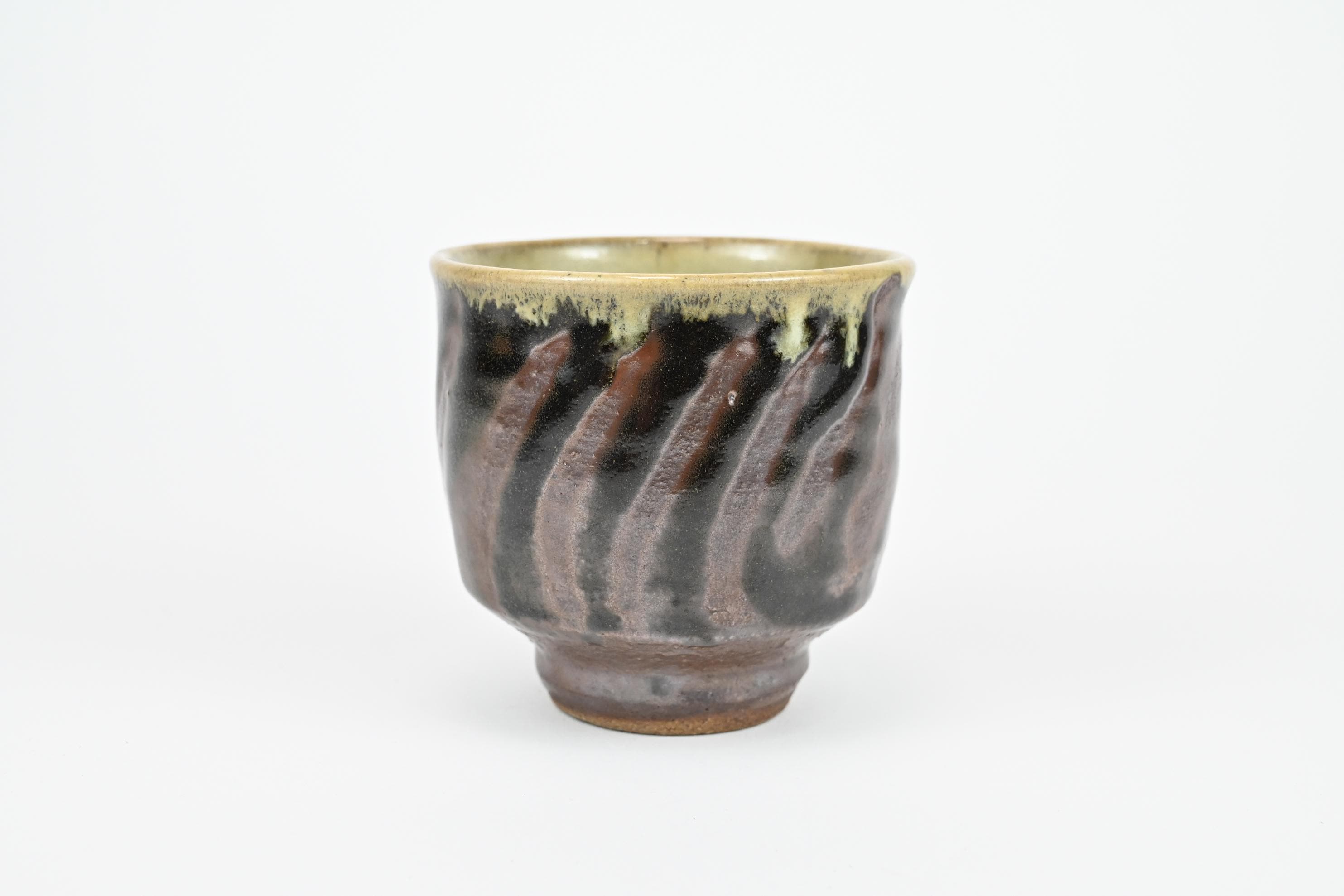 浜田庄司（1894-1978）作 日本の陶器 湯呑み 天目釉 - Etsy 日本