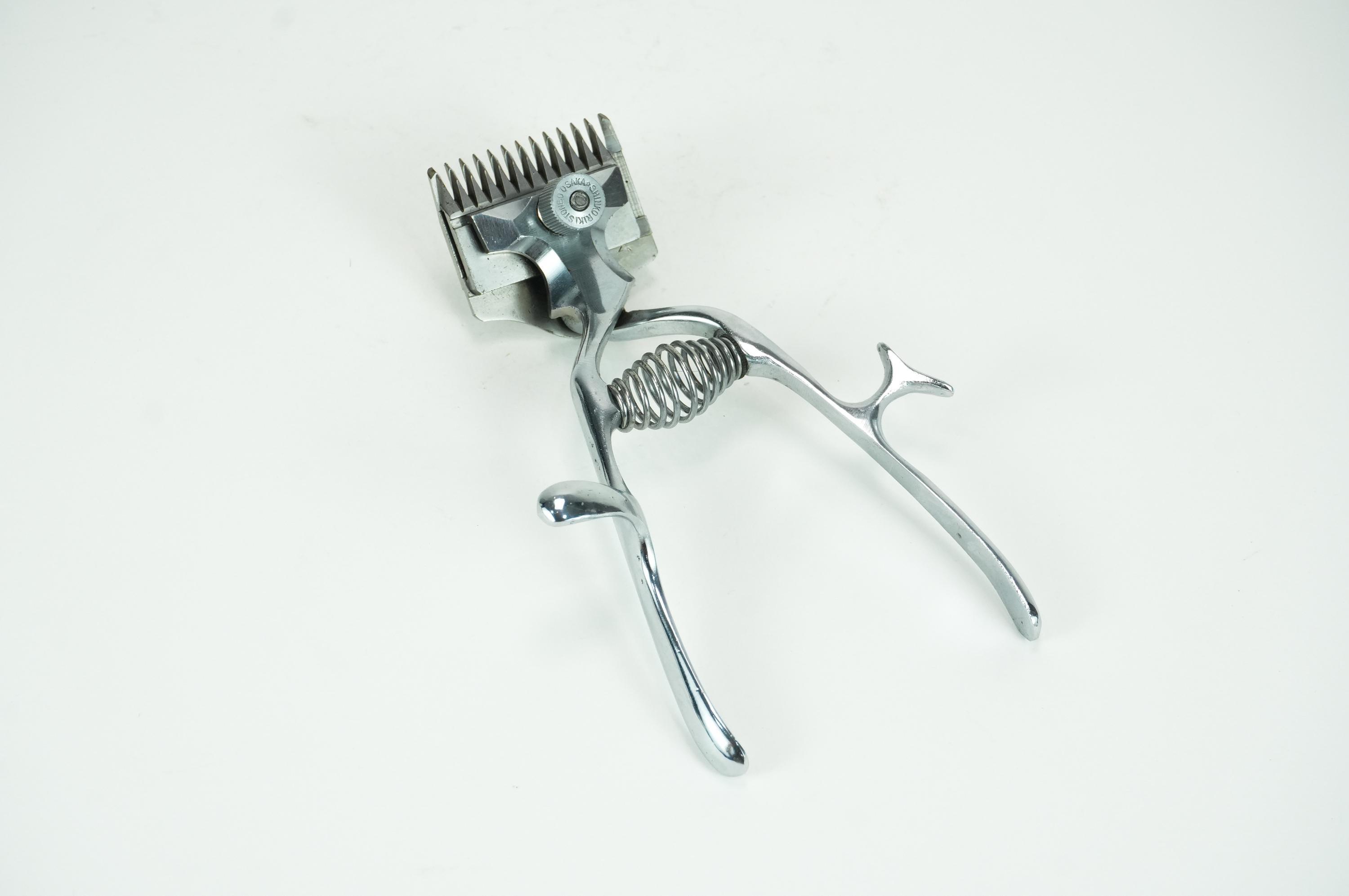 Vintage Japanese Shinko Riki Co Stonbo Osaka Manual Hair Clippers