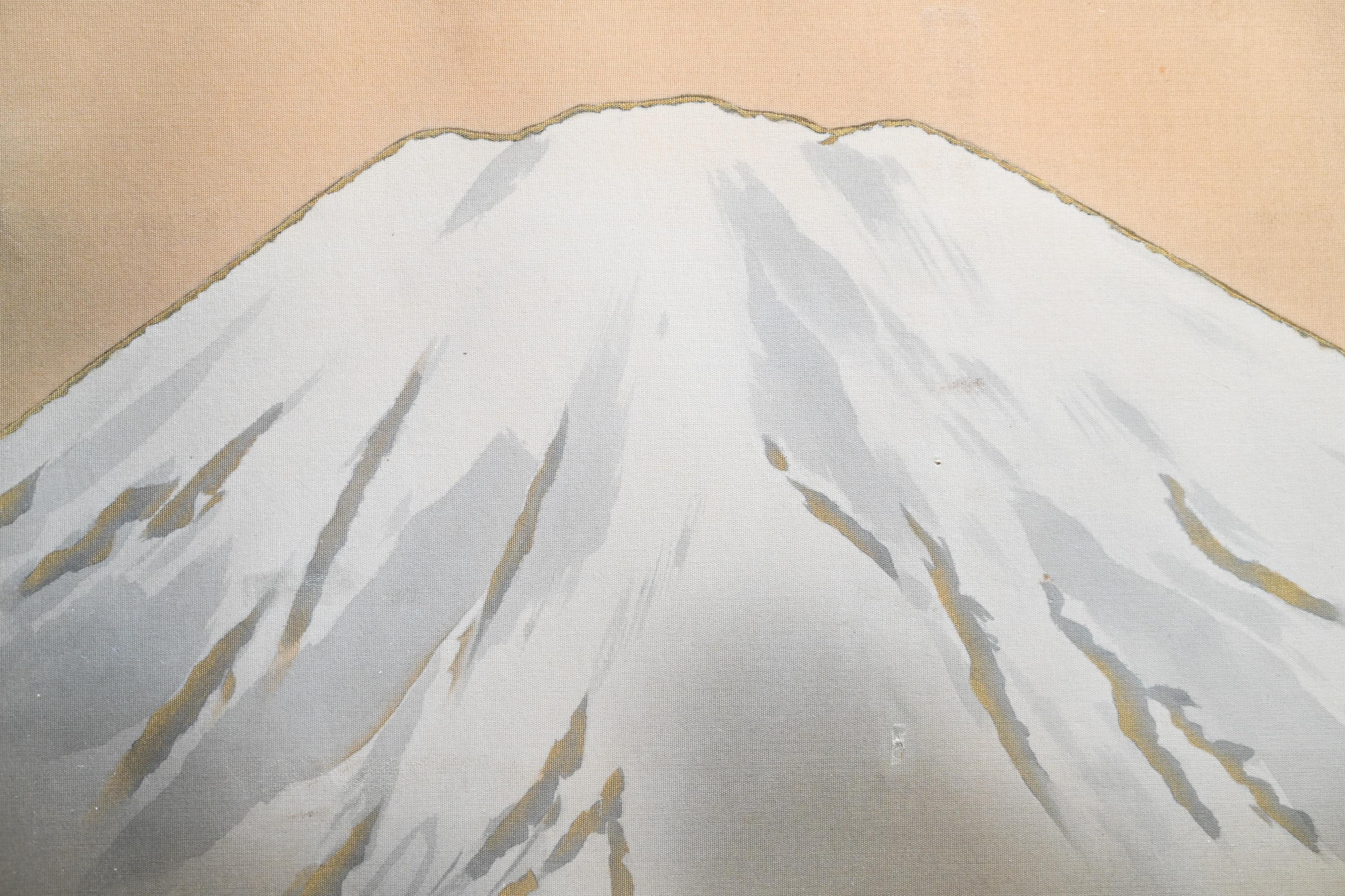 横山大観（1868年 - 1958年） 絹本富士山 日本画 額装 - Etsy 日本