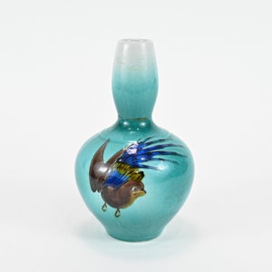 Vintage Small Japanese Pottery Kutani Vase