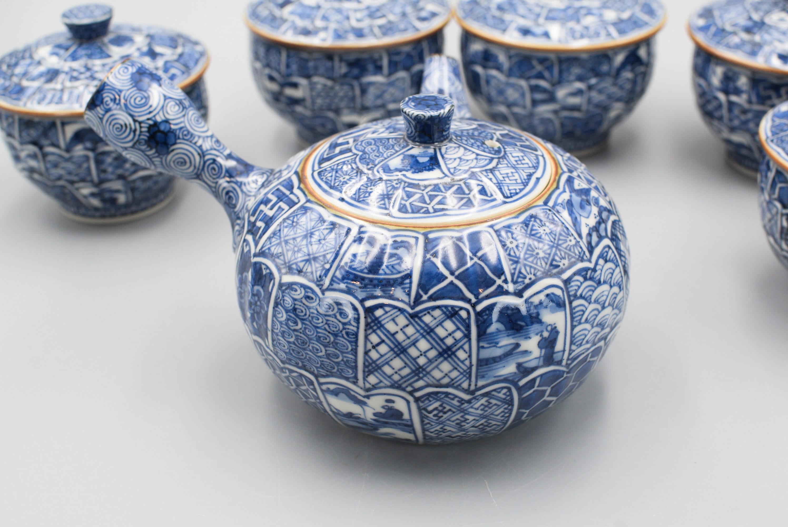 清水焼 京焼 茶器セット：磁器製急須と茶碗 - Etsy 日本