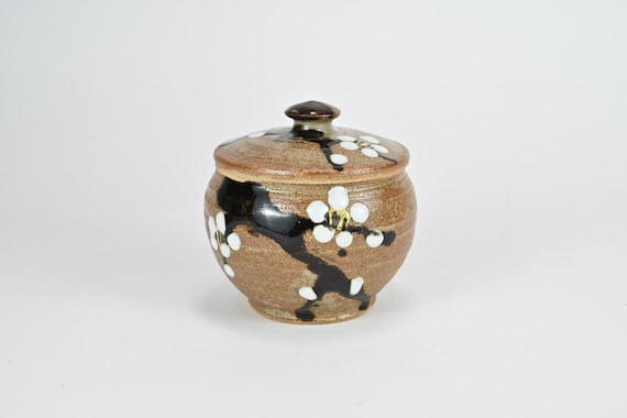 佐久間藤太郎 (1900-1976) ヴィンテージ日本陶器益子蓋壺 - Etsy 日本