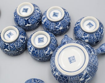 清水焼 京焼 茶器セット：磁器製急須と茶碗 - Etsy 日本