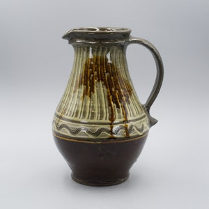 Rare Vintage Japanese Pottery Onta Ware Pitcher
