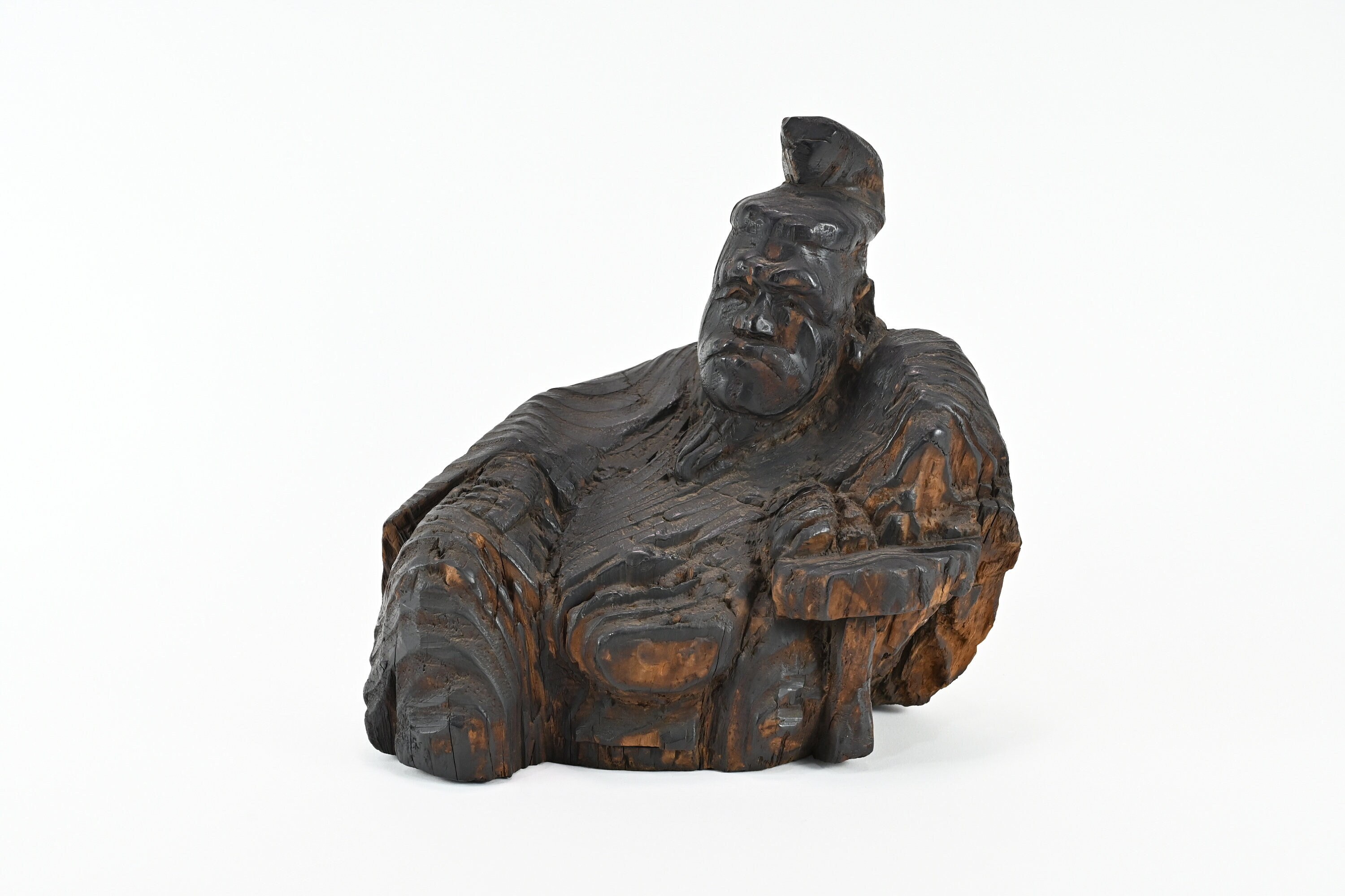 珍しい日本のアンティーク木彫りの神道の神々の神像 - Etsy 日本