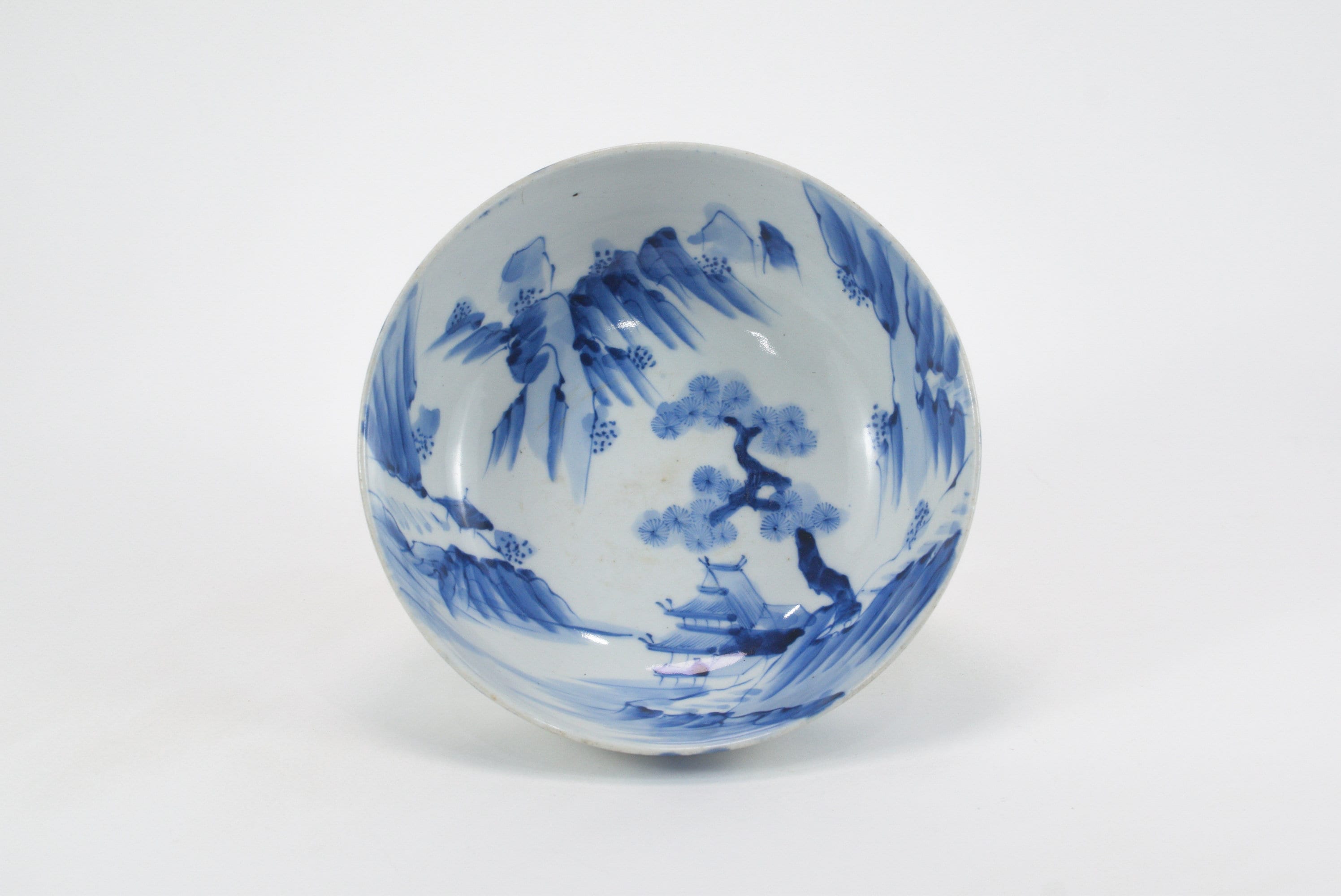 Antique Japanese Edo Period Blue and White Porcelain Arita Imari