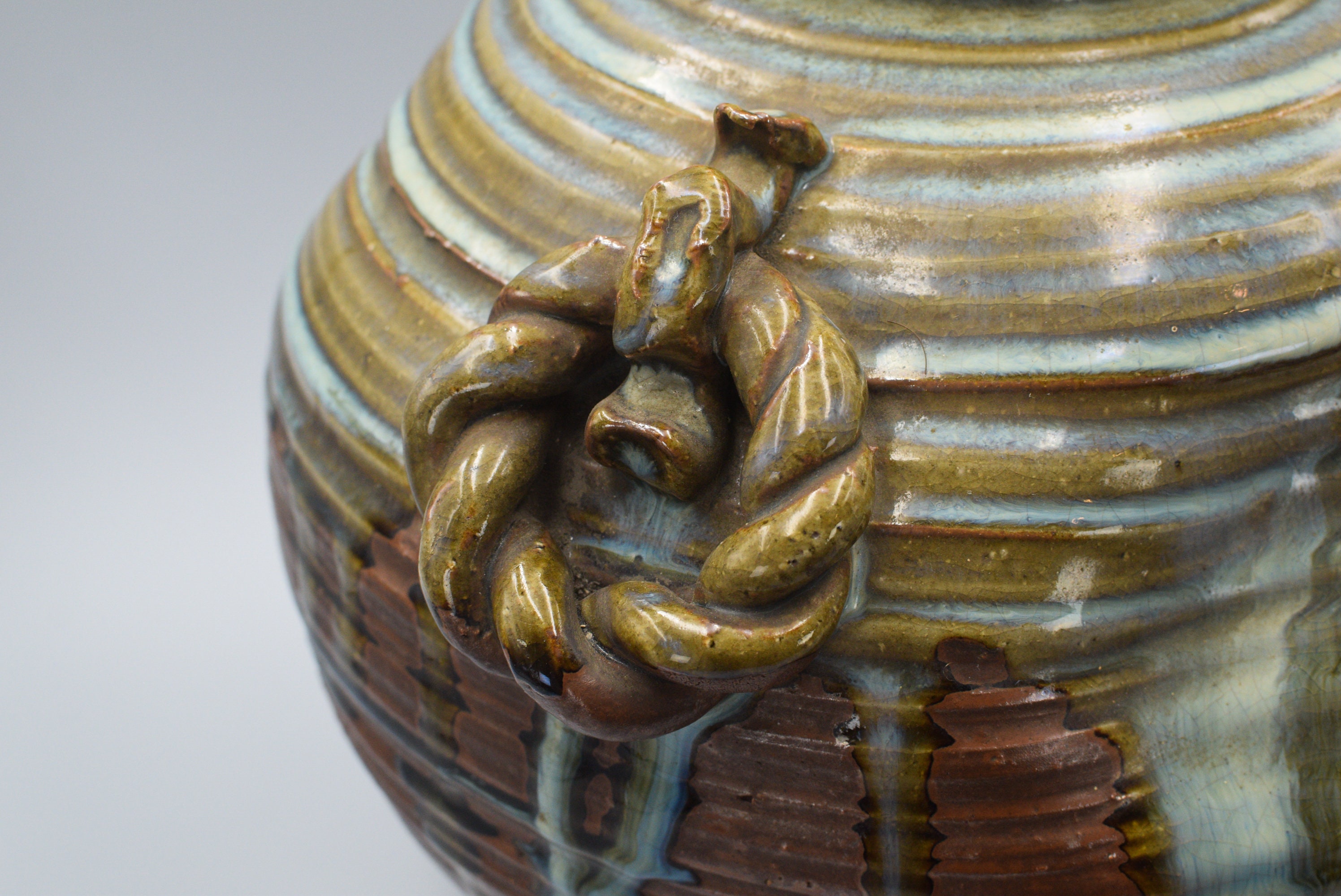 蟹の装飾が施された上質なヴィンテージの日本製陶器の壺 - Etsy 日本