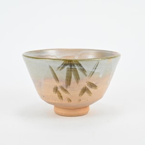 Vintage Japanese Pottery Kyo Ware Chawan Tea Bowl