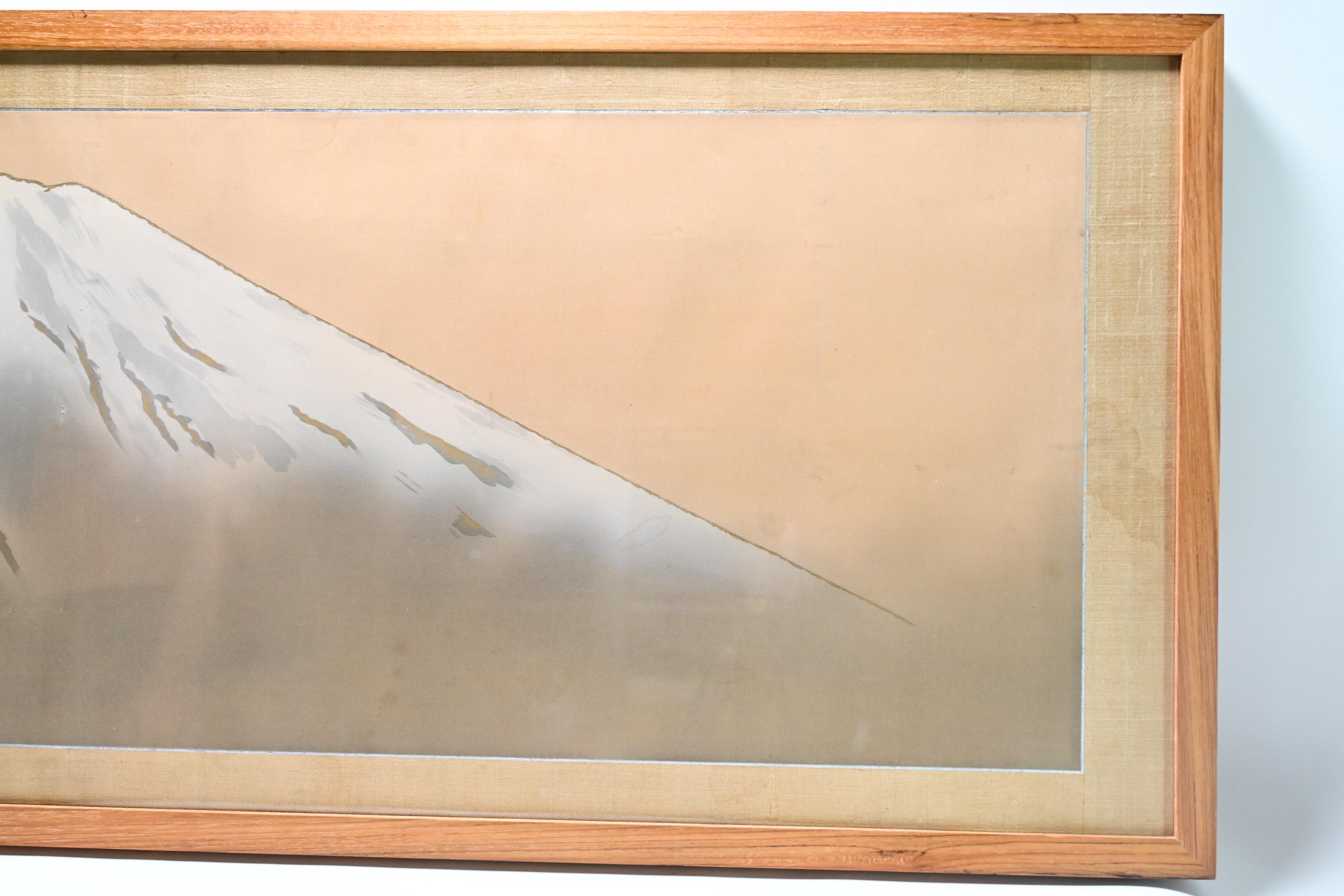 横山大観（1868年 - 1958年） 絹本富士山 日本画 額装 - Etsy 日本