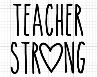 Download Teacher Strong Svg Etsy