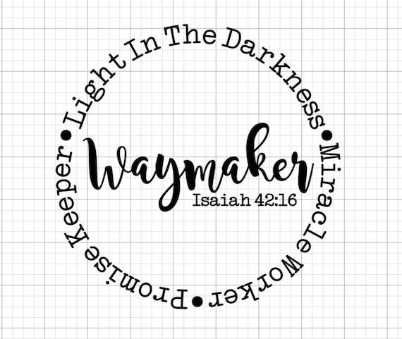 Download Waymaker Christian SVG PNG Digital File Descargar Cricut ...