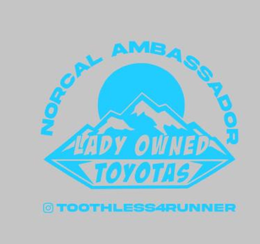 Lady Owned Toyotas Abassador Car Decal - Etsy