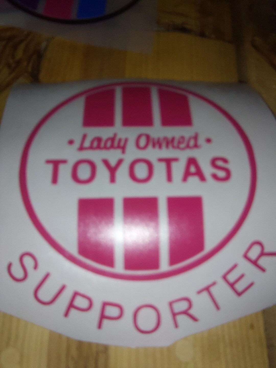 Lady Owned Toyotas Supporter Logo Car Decal Single Color - Etsy