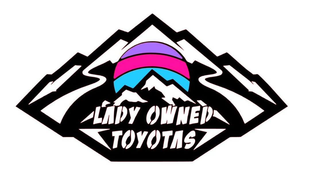 Lady Owned Toyotas OG Logo Car Decal - Etsy