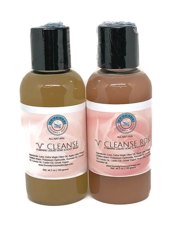 V Cleanse All Natural Feminine Body Wash Duo Etsy