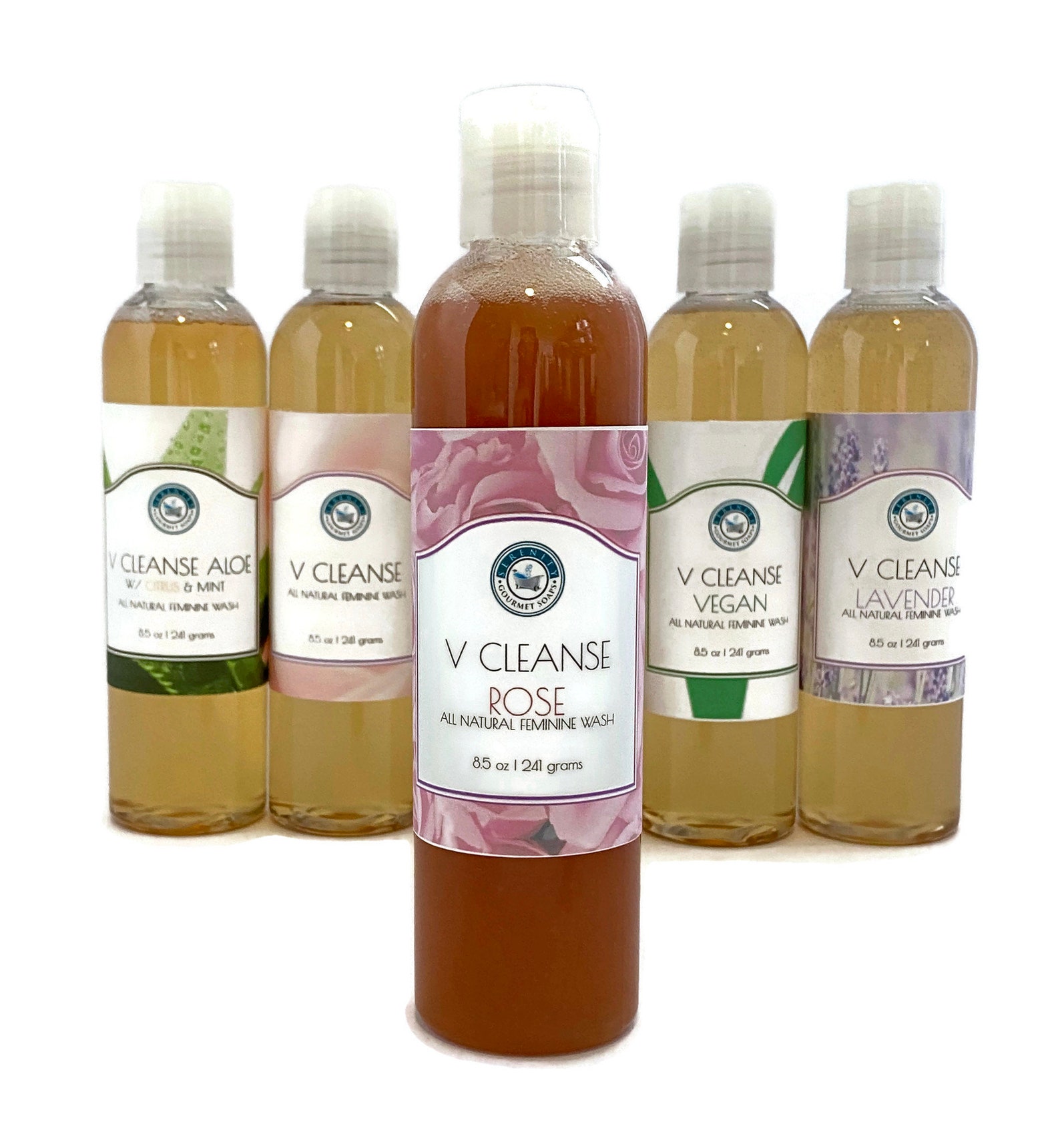 V Cleanse Rose all natural feminine liquid soap and body wash Etsy