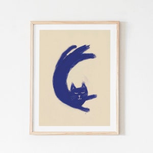 Feline Blue Cat Art Print