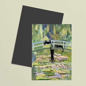 Carte Pont des chats Monet avec griffes