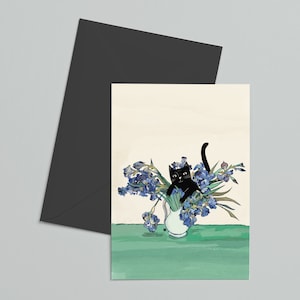 Carte Vase d'iris Vincats