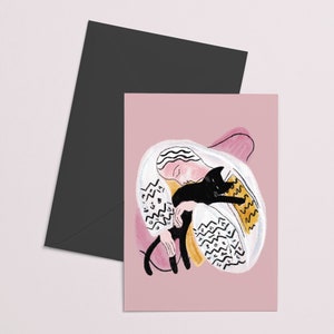 Carte Artiste Catisse Cat Hug Cat