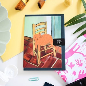 Vincat's Chair Cat art card