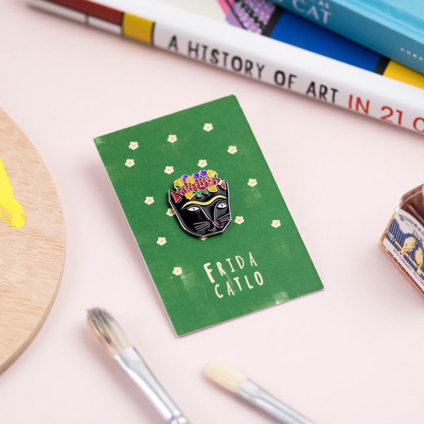 Furida Catlo Cat Artist Pin