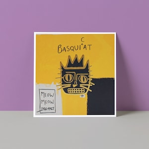 Carte d'artiste chat BasquiCAT