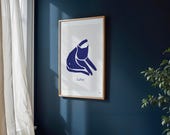 Stampa artistica "Gatto blu" di Catisse