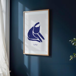 Catisse &#39;Blue Cat&#39; Art Print