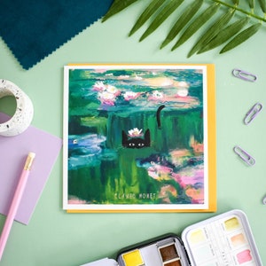 Clawed Monet Cat Artist Card image 3