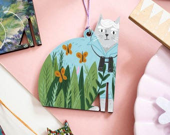 Cattenborough Wooden Cat Decoration