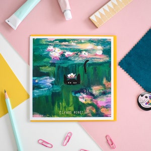 Clawed Monet Cat Artist Card image 2