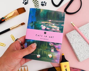 Set of 3 A6 Feline Fine Art Notebooks