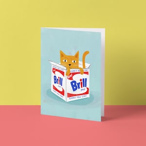 Brillo new home cat card