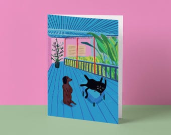 デイヴィッド・ホックニー「ある芸術家の肖像」オフセット