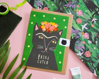 Furida Catlo Cat Artist Portrait Card