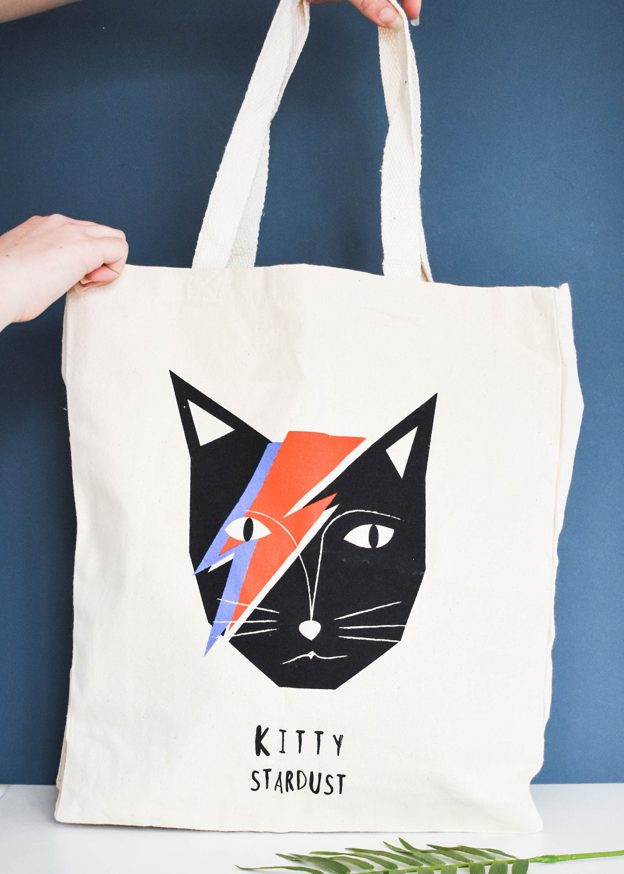 Kitty Stardust Cat Tote Bag