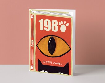 198Paw | Book Inspired Cat Greeting Card | Cat Illustration | Blank Card