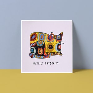 Carte Artiste chat Vassily Catdinsky