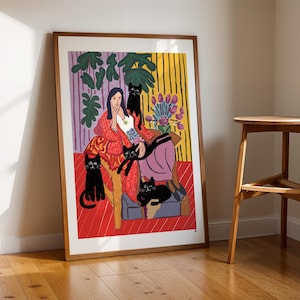 The Cat Lady Art Print